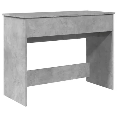 Produktbild von vidaXL Schminktisch mit Spiegel Betongrau 100x45x76 cm