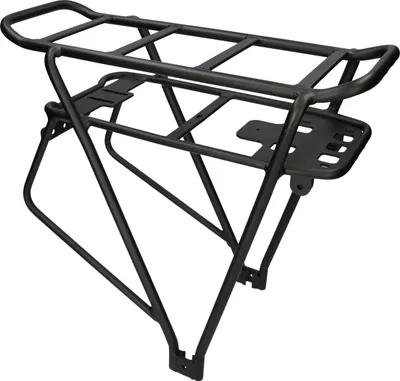 Produktbild von windmeile | Gepäckträger für Akkus mit 431x156x68mm, Aluminiumlegierung, Schwarz, 4 Befestigungspunkte, 431x156x68mm, E-Bike, Elektro Fahrrad, Pedelec