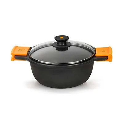 Obrázok produktu pre BRA Efficient, 5,7 L, Čierna, Hliník, Teflon Platinum Plus, Keramický, Plyn, Indukčná, Uzavretá doska, Čierna