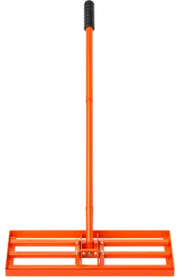 Immagine prodotto di LUXTOM | Rastrello livellatore per prato, 60x25 cm, 183 cm, attrezzo livellatore per prato, attrezzo livellatore per prato ad alte prestazioni, manico in acciaio inossidabile, attrezzo livellatore per prato per cortili e giardini, facilita il livellamento delle superfici sporche