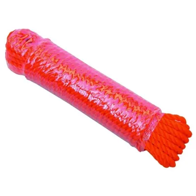 Produktbild von Seil Tau Leine Strick Polyseil aus PE gedreht 12 mm x 20 m orange
