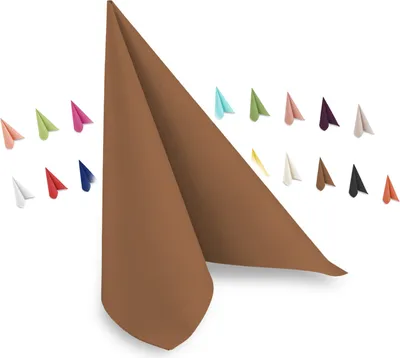 Produktbild von Hypafol Airlaid-Serviette braun | 50 St. | 40 x 40 cm | hochwertiges Material | für Gastronomie und Zuhause