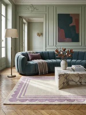 Teppich Lila-Beige rechteckig im modernen Wohnzimmer Einrichtungsidee_#sku_SAF503119376375-SAF503119376376#