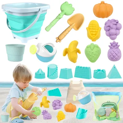 Produktbild von Set aus 18 Strandspielen für Kinder mit Eimer und Schaufel