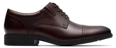 Productafbeelding van CLARKS Steadwell, veterschoen voor heren, zwart leer, maat 11