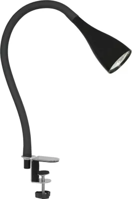 Obrázok produktu pre LED svietidlo GU10 čiernej farby s ohybným ramenom a vypínačom