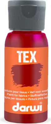 Produktbild von Darwi 4x DARWI Stoffmalfarbe, Flasche 50ml, Kirschrot - Kirschrot DA0100050470C