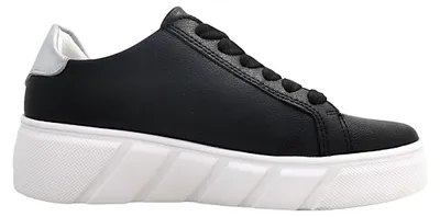 Imagen del producto de Zapatos de mujer Rieker, tipo cordones, deportivos, color negro, para uso diario