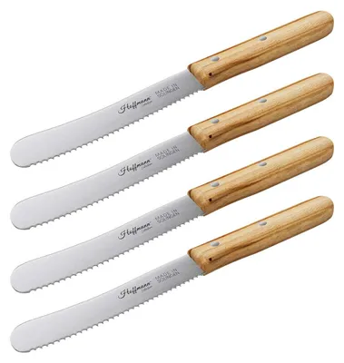 Produktbild von Hoffmann Brotzeitmesser 11 cm 4er-Set Wellenschliff