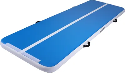 Produktbild von GORILLA SPORTS® Gymnastikmatte - 5m, Aufblasbare, mit Elektrischer Luftpumpe und Tragetasche, 10cm Dicke - Trainingsmatte, Air Matte Track, Turnmatte, Tumbling Matte, Yogamatte, Fitnessmatte
