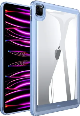 Produktbild von Mobigear Crystal iPad Pro 11 Zoll (2020) Hardcase Hülle Backcover - Transparent / Blau