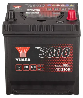 Produktbild von YUASA YBX3000 Starterbatterie 12V 50Ah 400A/EN D20 Batterie