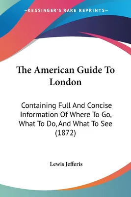 Produktbild von The American Guide To London