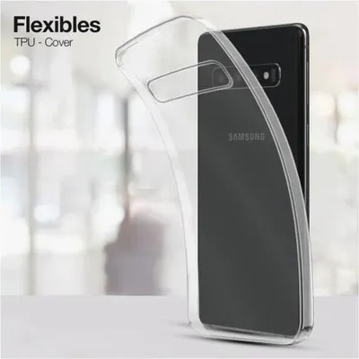 Produktbild von TPU-Hülle Transparent für Samsung Galaxy S10 / S10+ - Modellkompatibilität: Für Samsung Galaxy S10 - Displayglas: Ohne 9H Displayglas