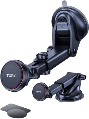 Produktbild von Handyhalterung Auto Magnet Saugnapf 360 Grad KFZ Halterung für iPhone Samsung Xiaomi