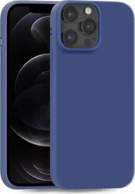 Produktbild von Hülle für Apple iPhone 12 | 12 Pro - Handyhülle Cover aus Silikon in Dunkelblau