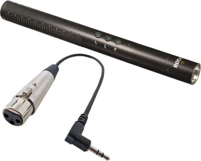Produktbild von Rode NTG-4+ Richtmikrofon mit TRS-Mikrofonkabel