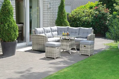 Produktbild von Müsing Sitzgruppe Sunny Smart Windsor taupe Kunststoff, Metall, 16-teilig