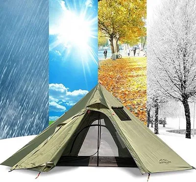 Productafbeelding van Famanu campingtent, waterdicht en lichtgewicht - ideaal voor tuinieren en kamperen, koepeltent
