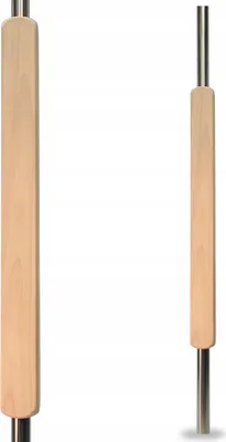 Immagine prodotto di Balaustre - Balaustre - 90 cm - Legno di faggio - Acciaio inox - ⌀ 25 mm - Ringhiera - Interno