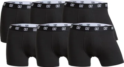 Produktbild von CR7 Herren Boxer Shorts, 6er Pack - Trunks, Organic Baumwolle Stretch Schwarz L