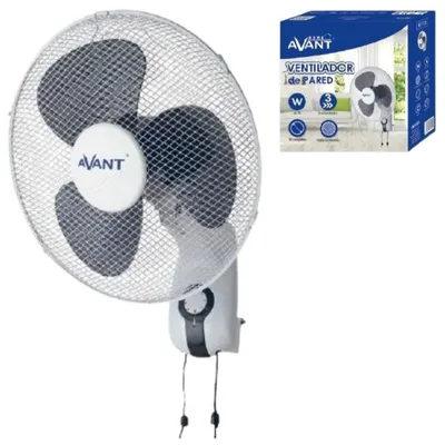 Obrázek produktu pro Nástěnný ventilátor Avant Av7729 Stříbrný Jedna velikost / EU zástrčka 220V Stříbrný Jedna velikost