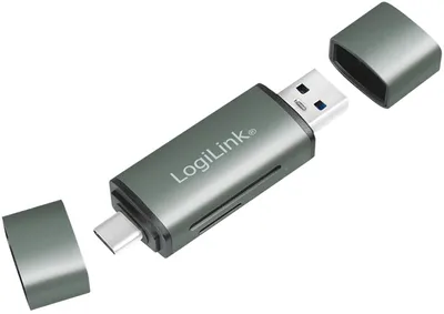 Obrázek produktu pro LogiLink CR0043 Čtečka karet LogiLink USB 3.2 Gen1, SD/Micro SD, hliníková