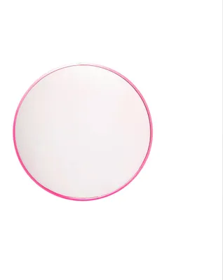Productafbeelding van Spiegel - Wandspiegel - Rond - Metaal - Roze - Ø40cm