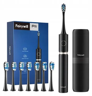 Produktbild von Fairywill P11 Schallzahnbürste, 31K Schläge, 3 Modi Schwarz X001A4SYTR