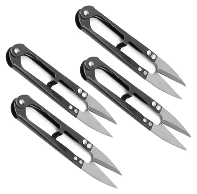 Produktbild von U-förmige Schere aus Kohlenstoffstahl, Fadenschneider, Stoffschere, Nähschere, Stichschneider