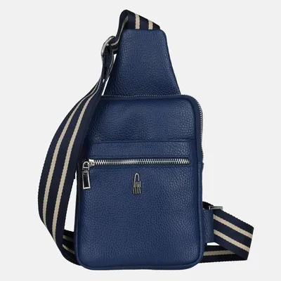 Immagine prodotto di IVA - Borsa in pelle blu navy