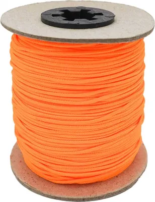 100m Schmuckschnur Polyesterschnur 1,5 mm neonorange