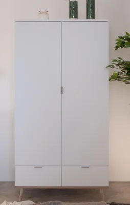 Produktbild von Kleiderschrank Oslo | Skandinavisch | weiß / Sonoma Eiche