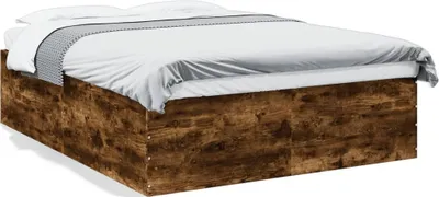 Produktbild von Möbel Bettgestell Räuchereiche 150x200 cm Holzwerkstoff - Klassische Betten 3280920