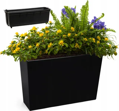 Lamela Vaso Da Fiori Magnolia – Altezza 18,5 Cm, Diametro 22 Cm – Colore Antracite, Design Moderno