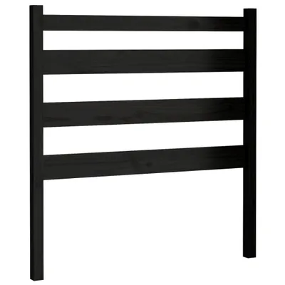 Immagine prodotto di vidaXL Testata nera 106x4x100 cm in legno di pino massiccio