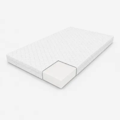 Produktbild von Crownmiller Basic One 100x200 cm extra fest, Komfortschaummatratze, 10 cm hoch, abnehmbarer Bezug, 60 Grad waschbar