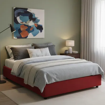 Imagen del producto de Annibale - Cama Doble, Rojo, Desenfundable Italy