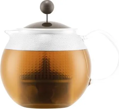 Image de Théière Bodum Assam 0,5l Verre, Filtre Plastique Marron, 0.5l - Bodum