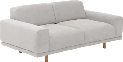 Produktbild von Max Winzer Sofa 2-Sitzer Penelope - Flachgewebe silber - Maße: 162 x 92 x 70 cm