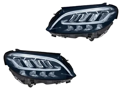 Produktbild von Hauptscheinwerfer-Set links rechts LED HELLA für u.a. MERCEDES-BENZ C-KLASSE