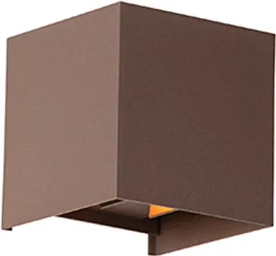 Produktbild von Außenwandleuchte rostBraun inkl LED 2 Flammig IP54 Edwin