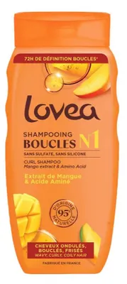 Produktbild von Lovea Curl Shampoo mit Mangoextrakt und Aminosäuren (250 ml)