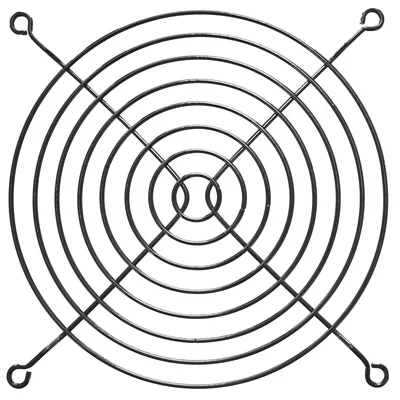 Produktbild von InLine Lüftergitter Metall, schwarz, 140x140mm, Aluminium, Schwarz, 14 cm, 140 mm, 140 mm, 4 mm