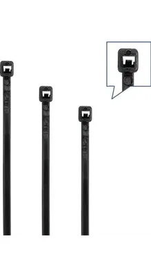 Produktbild von Kabelbinder L.368mm B.4,8mm PA 6.6 schwarz 220N 100St./Btl.