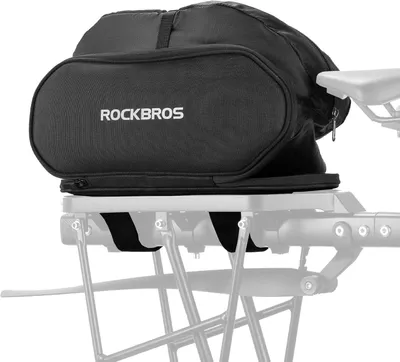 Produktbild von ROCKBROS Farradtasche Erweiterbar Gepäckträgertasche bis zu 5L, mit Schwamm kann als Fahrradsattel, Multifunktional Kompatibel mit Fahrrad Gepäckträge