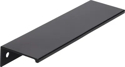 Obrázok produktu pre Lišta s rukoväťou Siro Crevan LA 128 mm dĺžka nábytkovej rukoväte 145 mm, čierny matný hliník