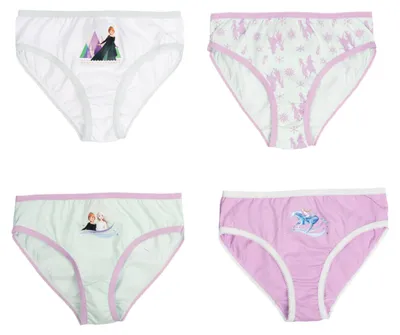 Produktbild von Disney Die Eiskönigin Panty für Mädchen - Frozen Kinder Slip Unterhose Unterwäsche Mehrfarbig Bunt (4er Pack) 122-128