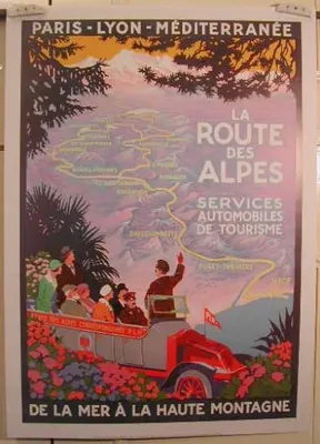 Productafbeelding van De Alpenroute - Poster, formaat 24x30 cm