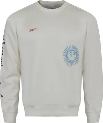 Produktbild von Reebok Locker sitzendes Sweatshirt HT6116 Ecru aus Baumwoll-Polyester-Mix mit Rippbündchen